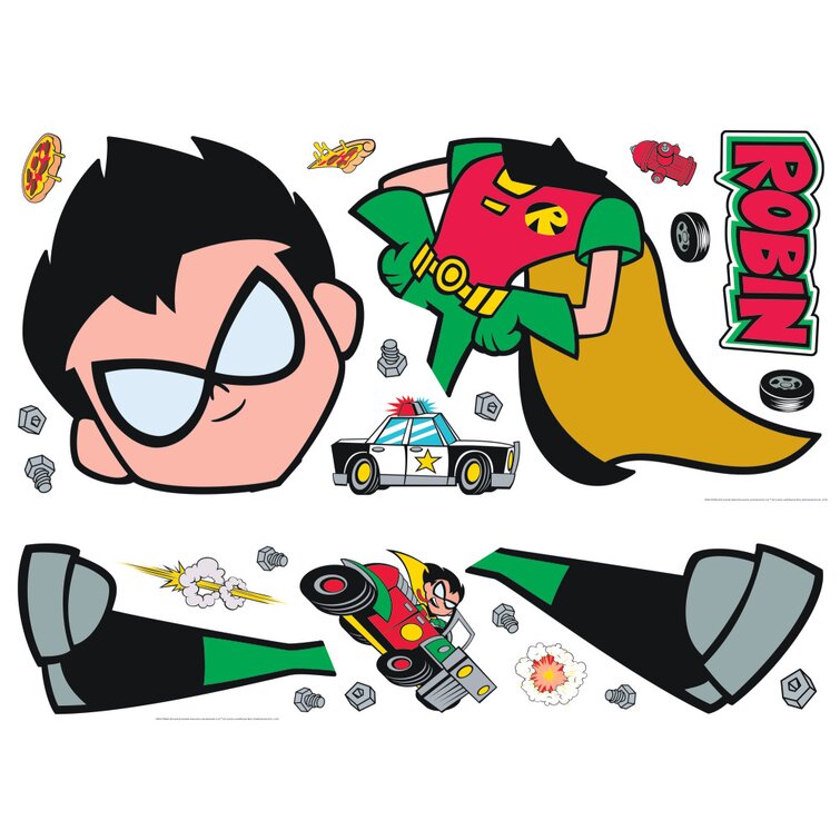 Teen Titans Go! Robin Peel and Stick Giant Wall Decal